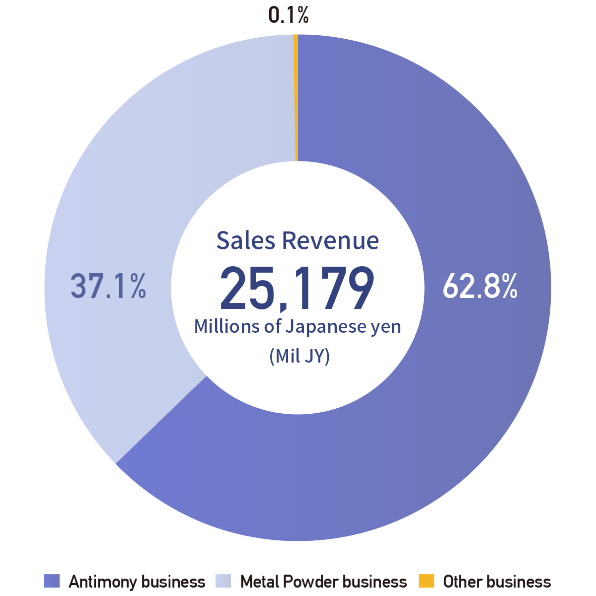 Sales Revenue by Business Segment (Full year)