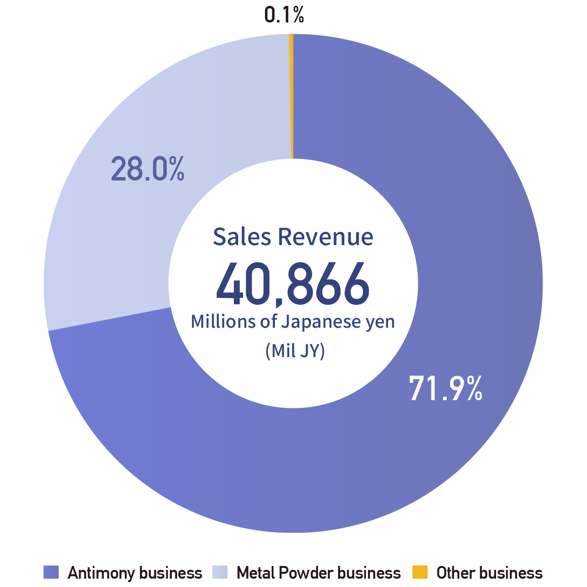 Sales Revenue by Business Segment (Full year)